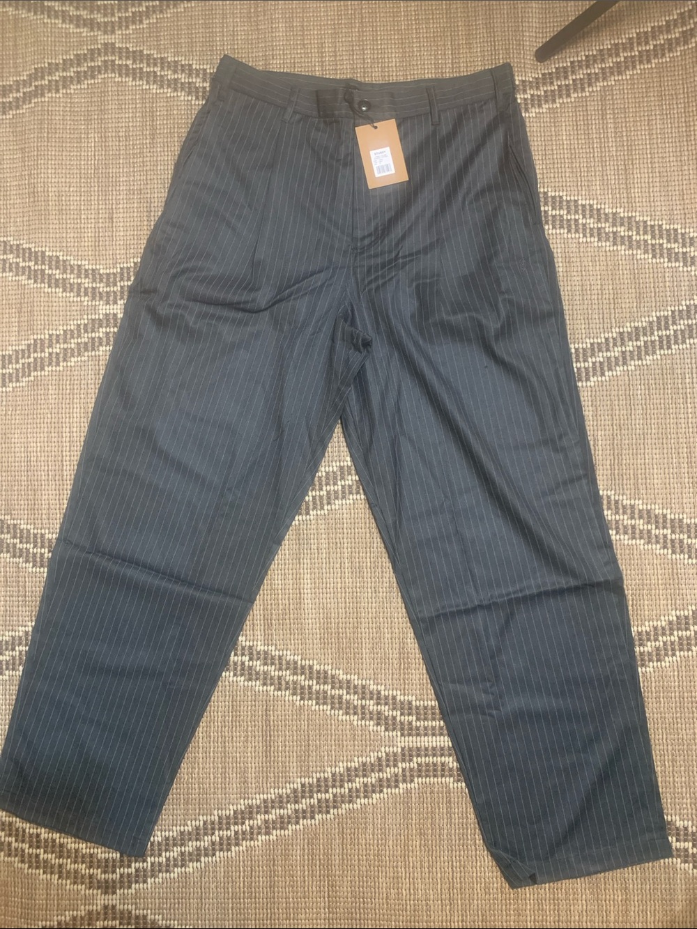 STRIPE VOLUME PLEATED TROUSER (DEADSTOCK) SEND OFFER!!!